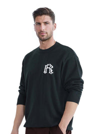 RARE RABBIT Men Round Neck Cotton Pullover