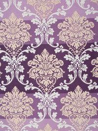 KLOTTHE Purple Ethnic Motifs Polycotton Skin-Friendly 300 TC King Fine Bedsheet with 2 Pillow Covers-98 x 89 inches