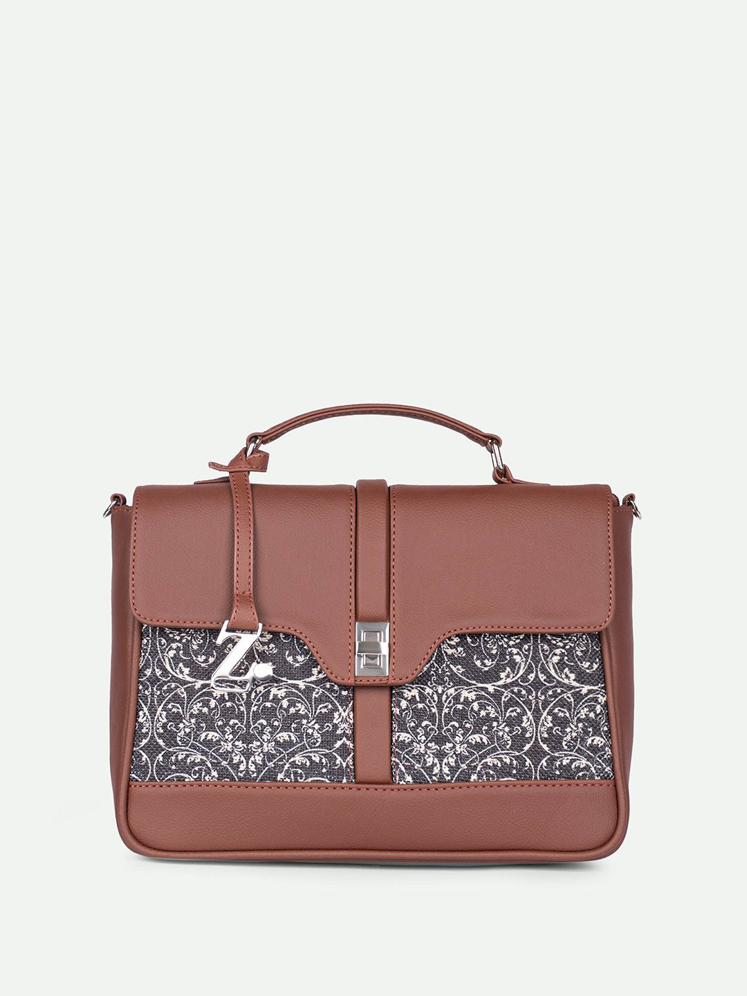 ZOUK Printed Structured Satchel