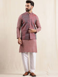 Anouk Men Ethnic Motifs Embroidered Regular Pure Cotton Kurta with Pyjamas