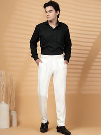 Moda Rapido Men Slim Fit Easy Wash Pleated Trousers