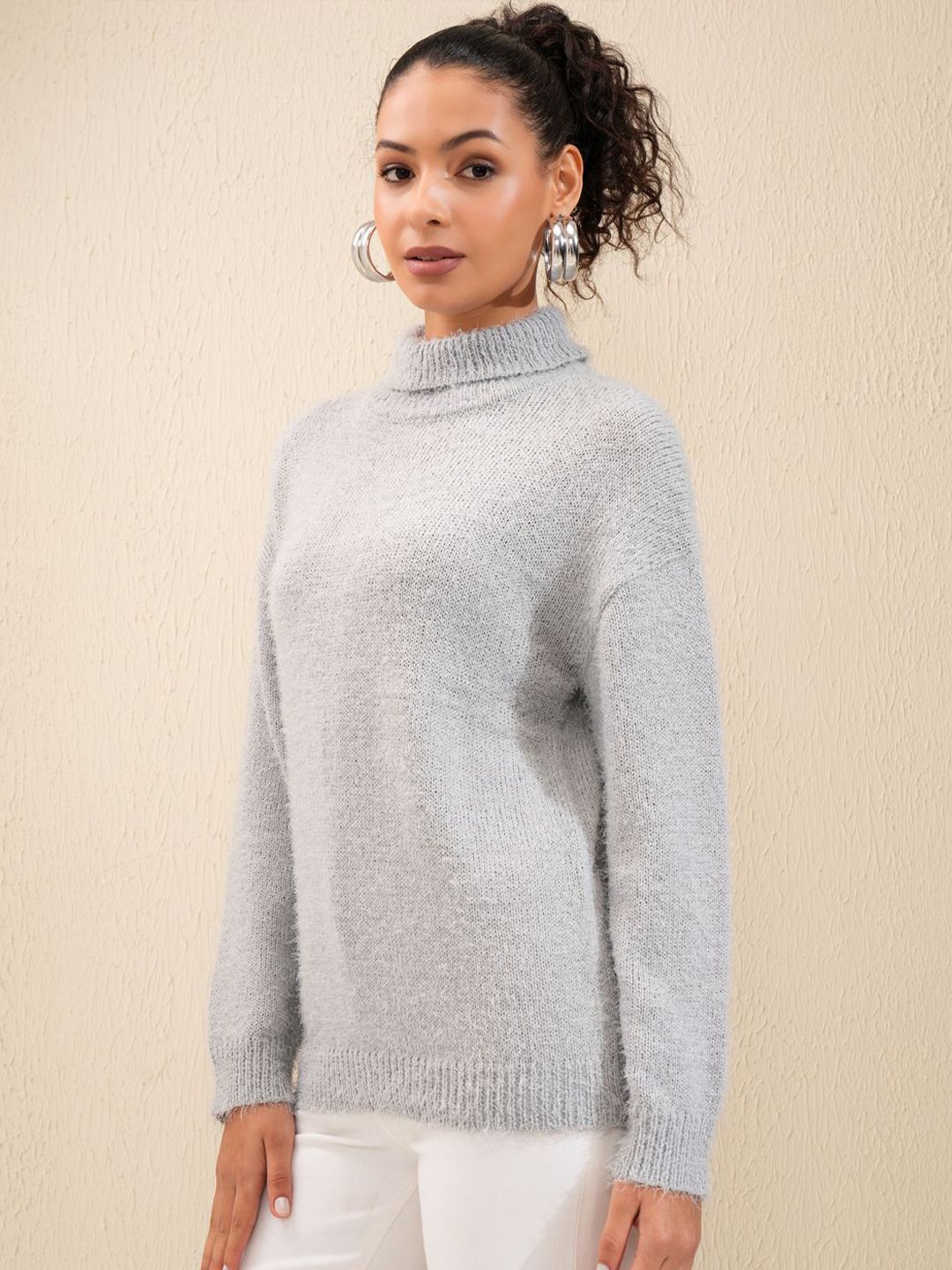 Tokyo Talkies Women Cable Knit Pullover