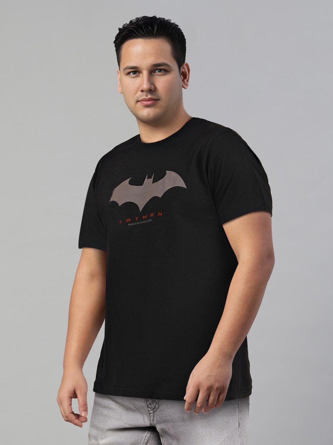 Bewakoof Official Dc Merchandise Batman Outline Logo T-Shirt