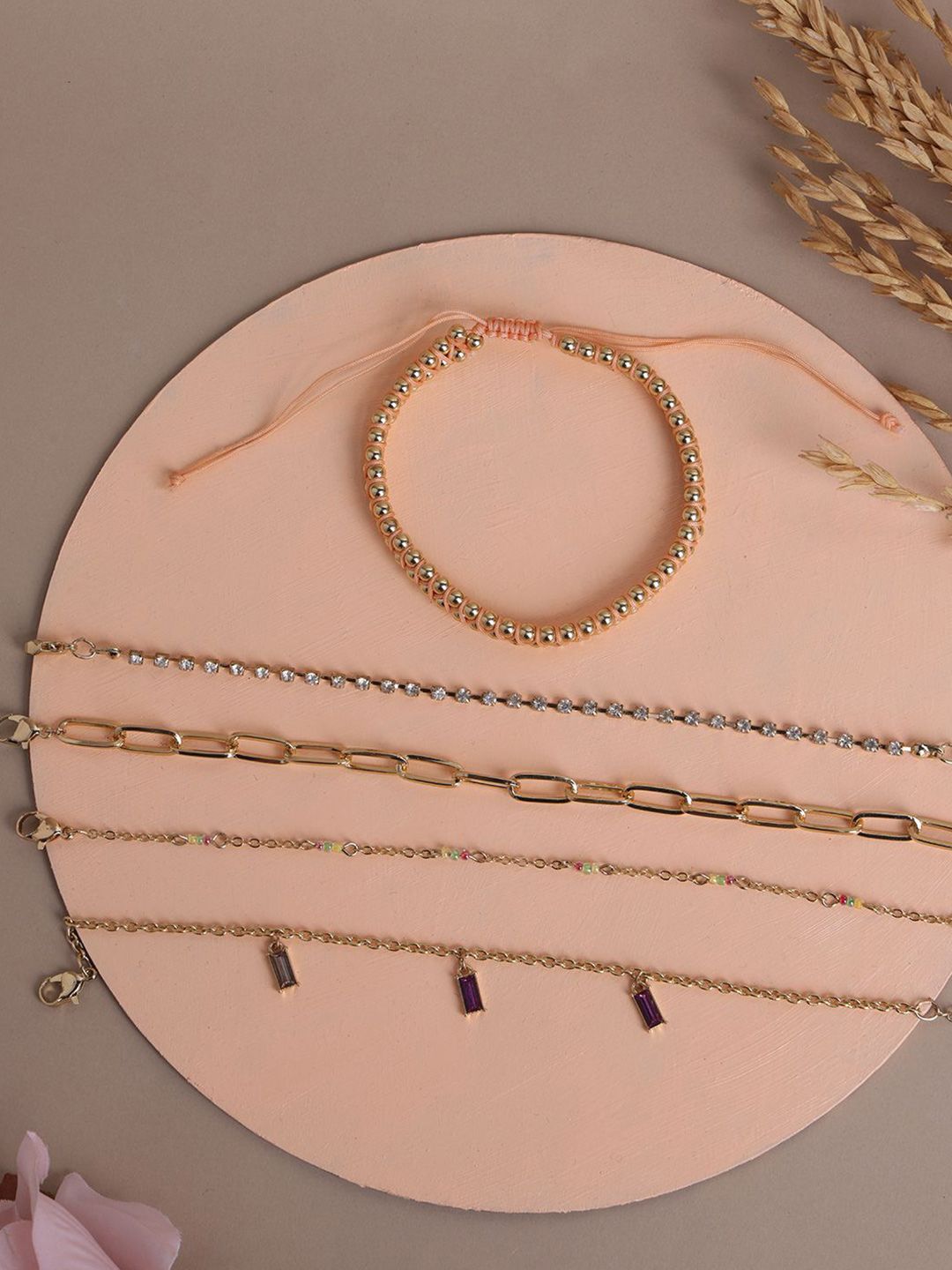 Set DressBerry 5 Gelang Pesona Bersalut Emas