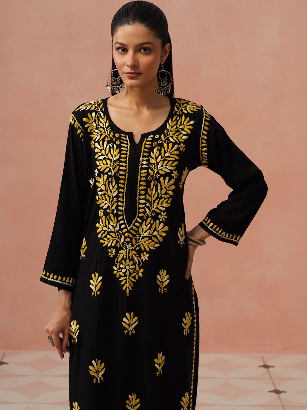 House of Chikankari Women Ethnic Motifs Embroidered Chikankari Kurta