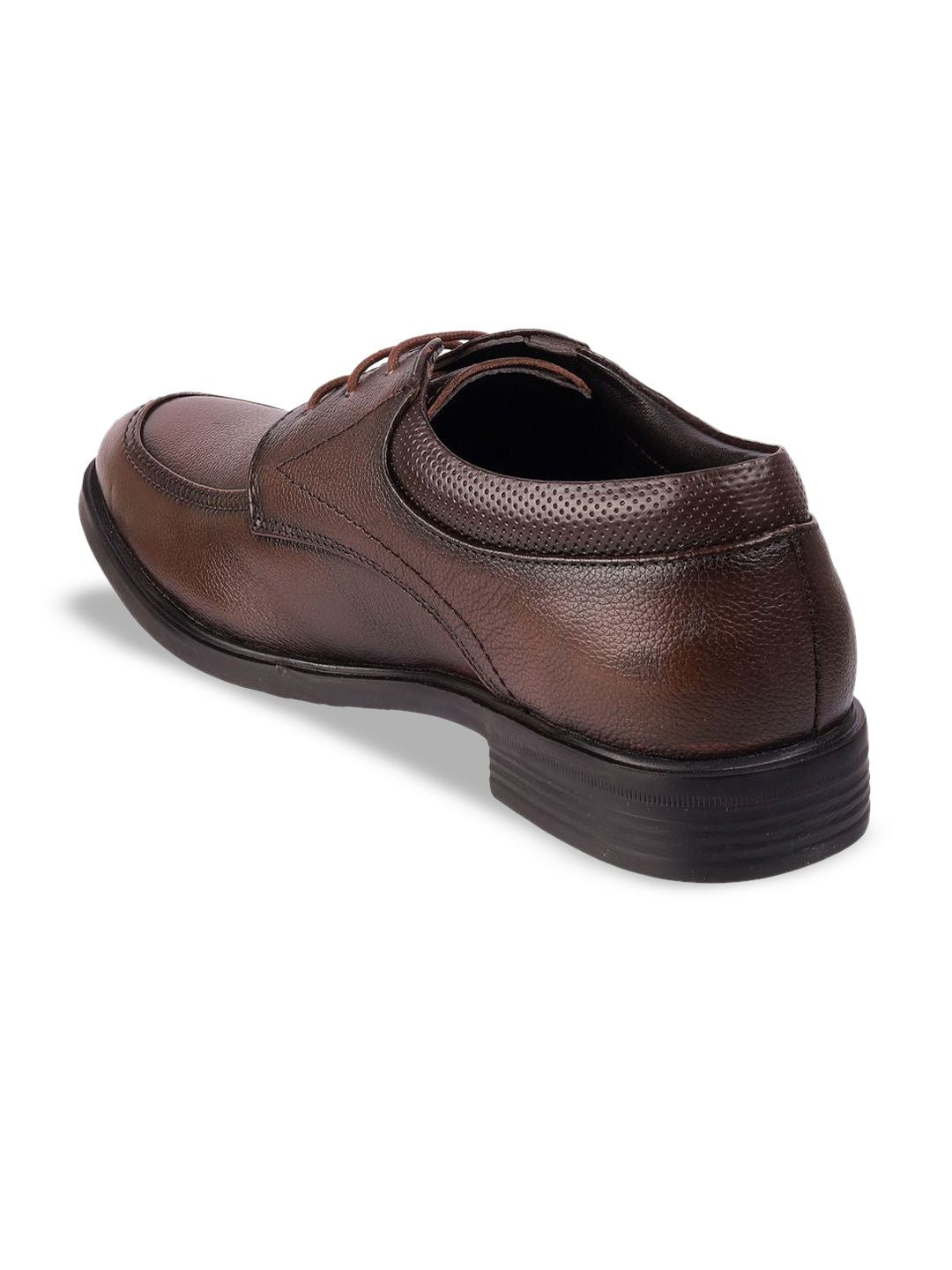Metro Men Leather Textured Lace-Ups Formal Derbys