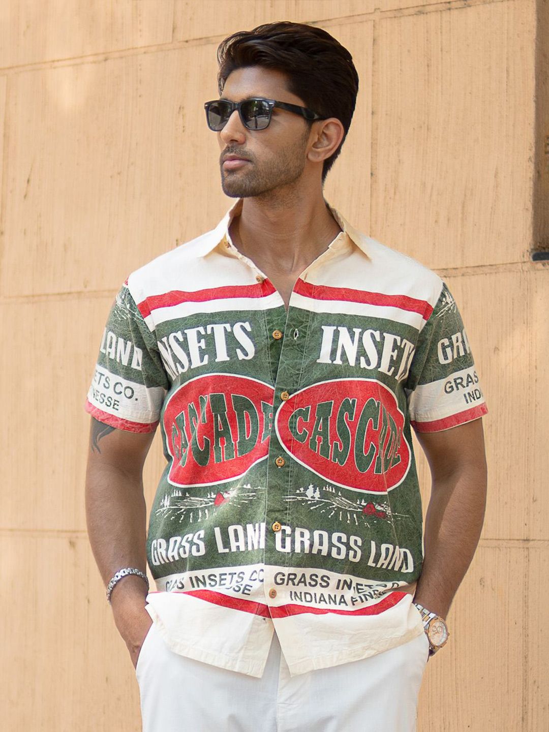Powerlook Men Opaque Printed Casual Shirt