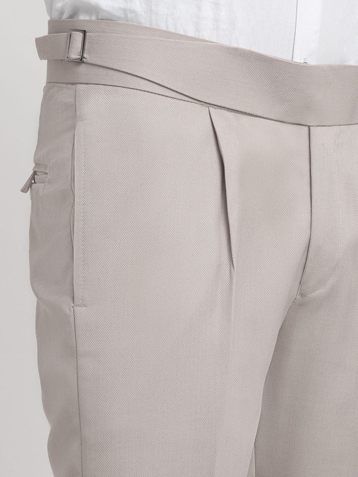 KLOTTHE Men Cotton Rich Slim Fit Formal Trousers