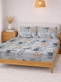 KLOTTHE Kelabu Floral 300 TC Cadar King