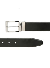 Teakwood Leathers Men Textured Leather Reversible Formal Belt