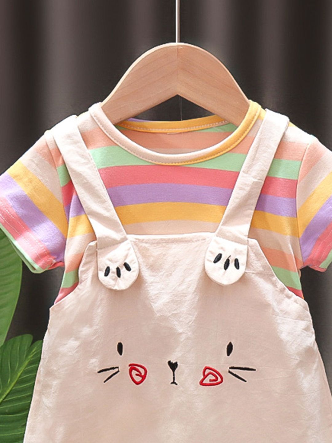 YK Girls Cotton Pinafore Dress