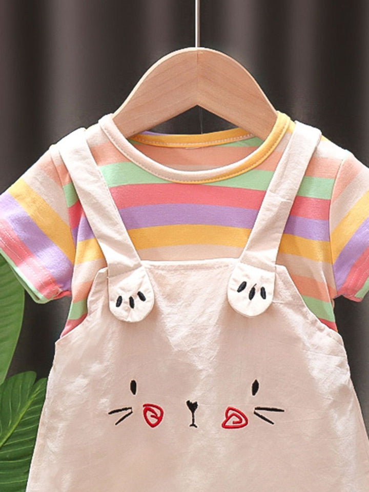 YK Girls Cotton Pinafore Dress