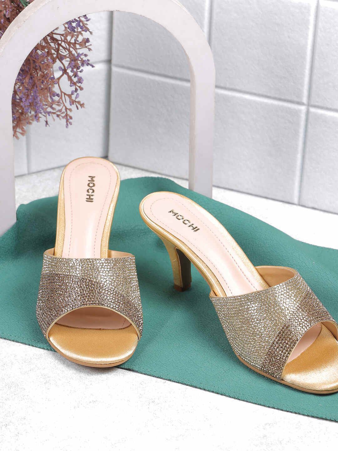 Mochi Textured Wedge Mules