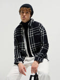 THE BEAR HOUSE Men Spread Collar Tartan Checked Cotton Relaxed Fit Casual Shirt
