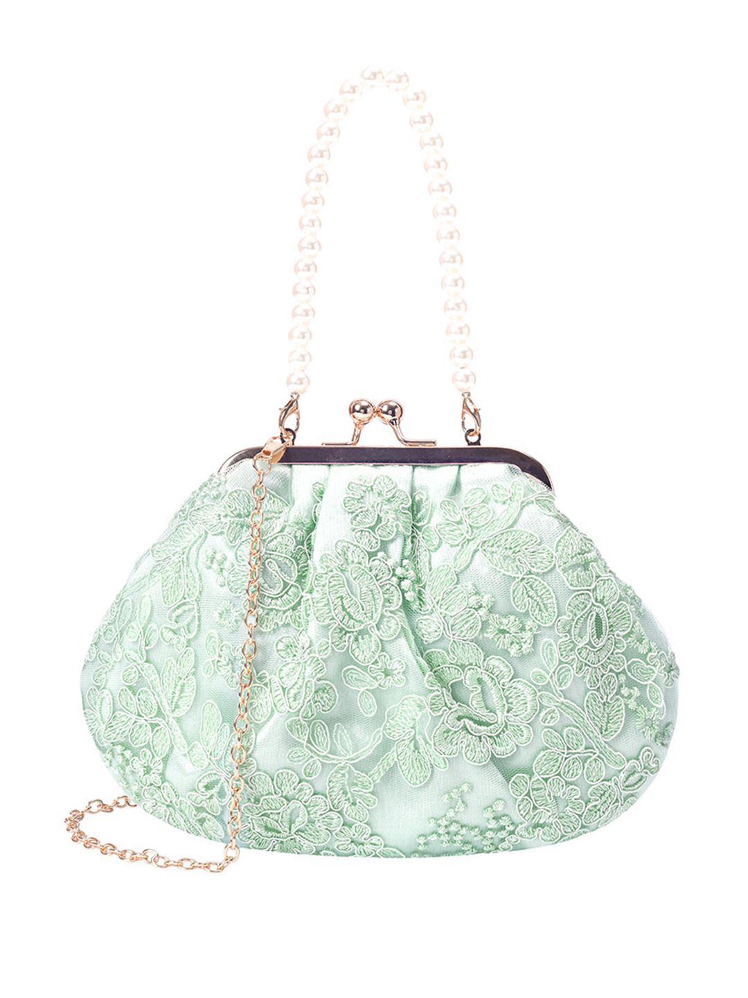Lino Perros Floral Embroidered Party Purse