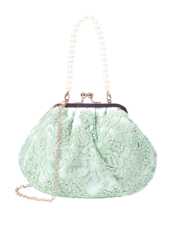 Lino Perros Floral Embroidered Party Purse