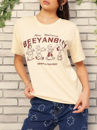 DressBerry Cozy Chic Effortless Edge Printed Tee