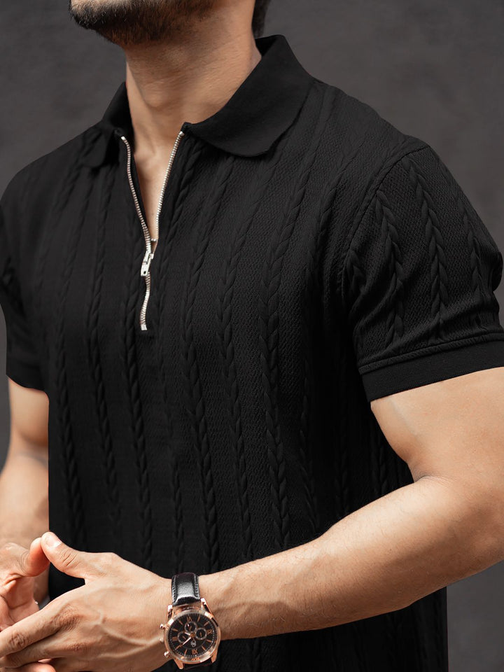 Powerlook Men Polo Collar T-shirt