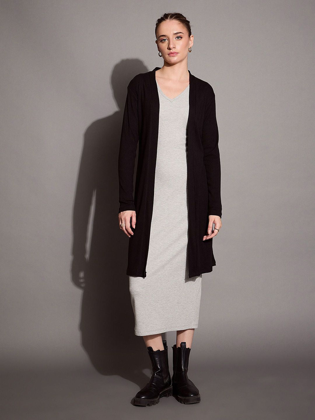 SASSAFRAS BASICS Longline Open Front Shrug
