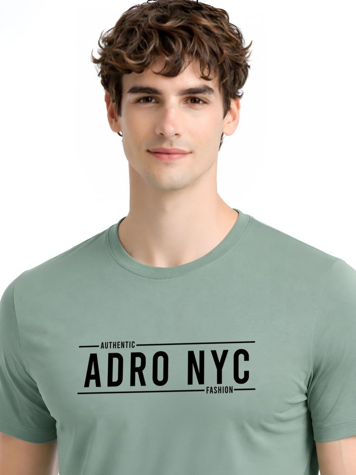 ADRO Men Typography Printed T-shirt