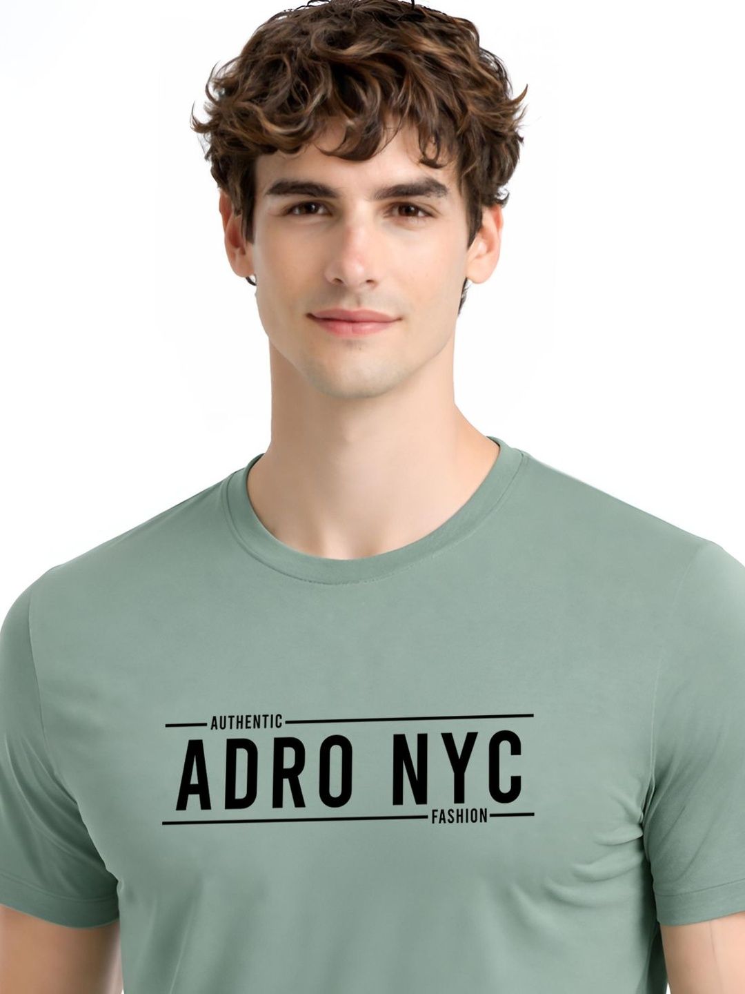 ADRO Men Typography Printed T-shirt