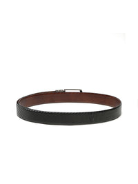 Teakwood Leathers Men Textured Leather Reversible Formal Belt