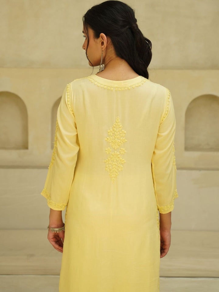 House of Chikankari Women Embroidered Chikankari Kurta