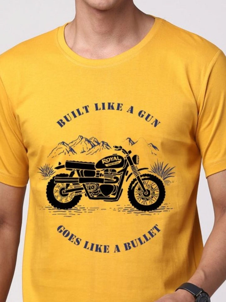ADRO Men Graphic Printed Round Neck Cotton T-shirt