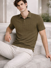 ADRO Men Polo Collar T-shirt