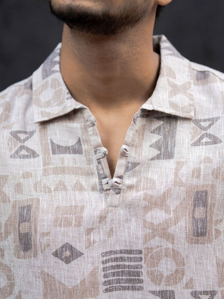 Powerlook Men Opaque Printed Casual Shirt