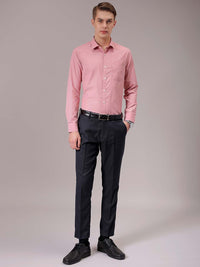 The Indian Garage Co. X Luxe Men Spread Collar Micro Checked Slim Fit Formal Shirt