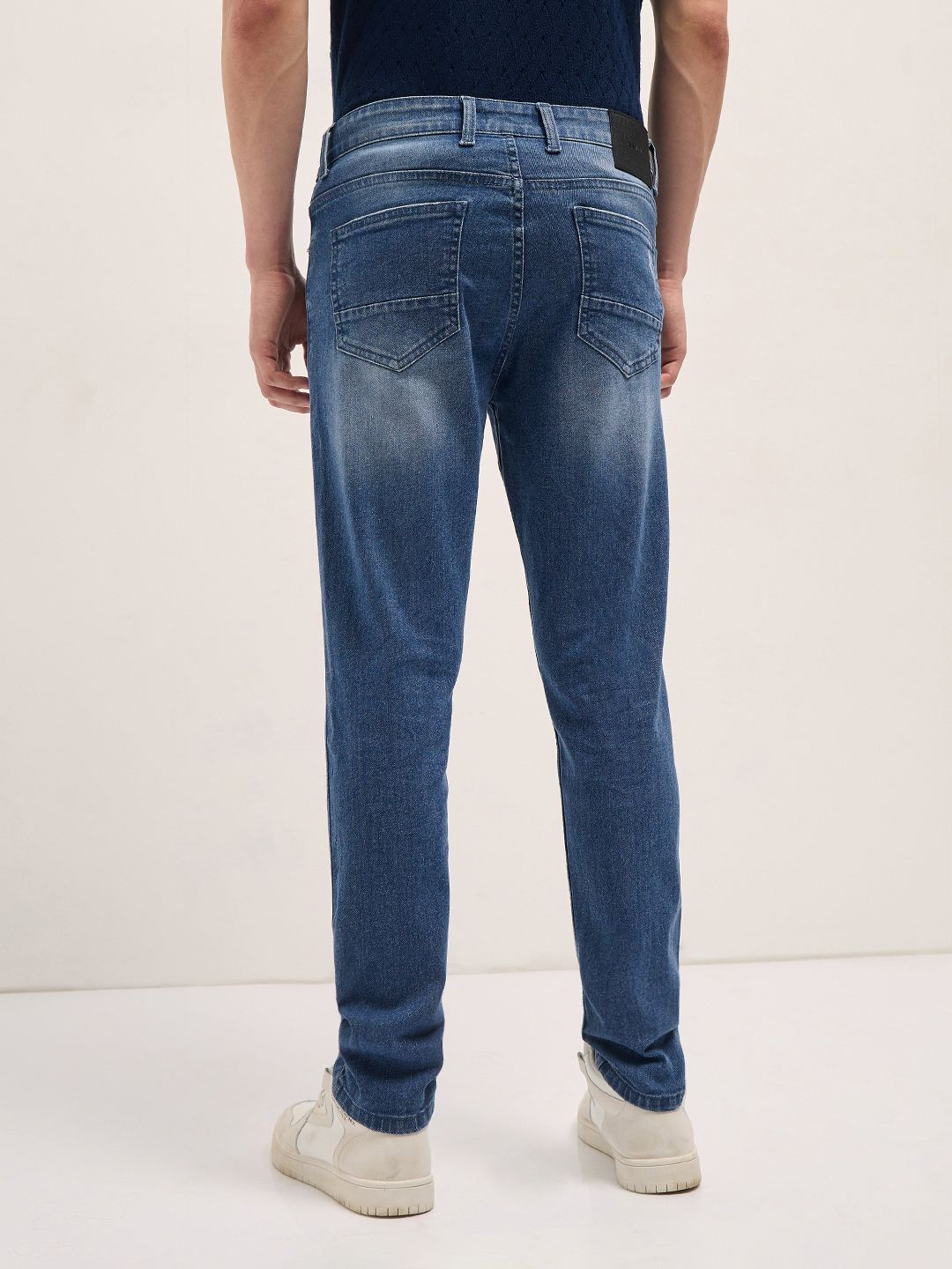 THE BEAR HOUSE Men Cotton Slim Fit Light Fade Jeans