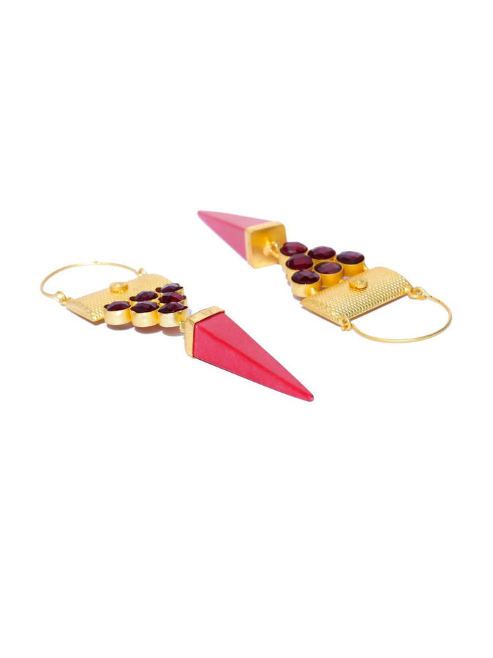 Anting-anting Drop Kontemporari Anouk Saduran Emas