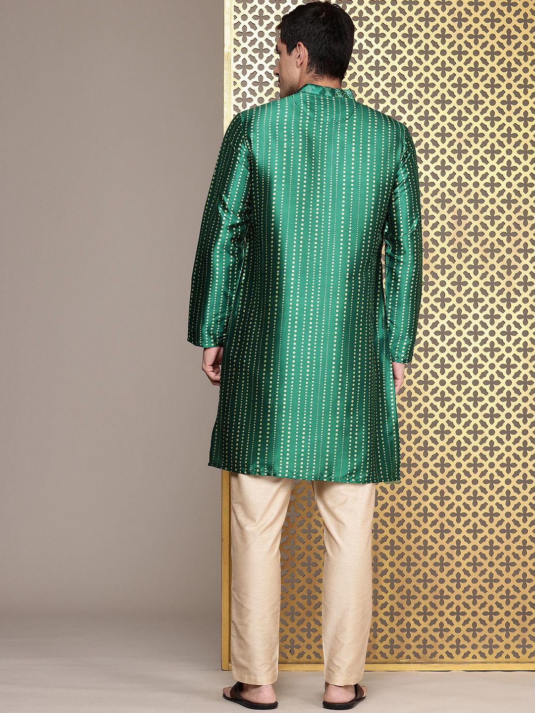 House of Pataudi Jashn Geometric Printed Kurta