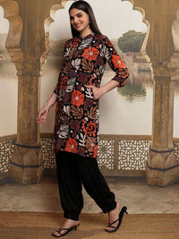 Vishudh Women Printed Top with Trousers & Jacket  Co-ords Set