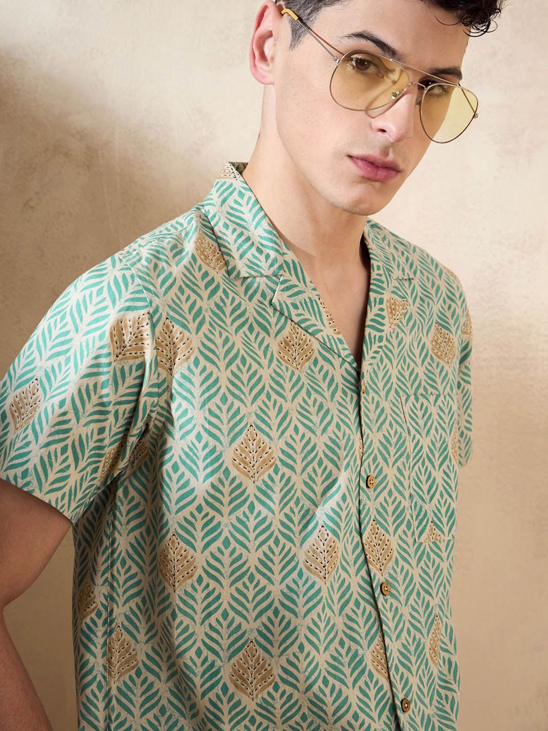 DENNISON Block Printed Oversized Co Ords Set