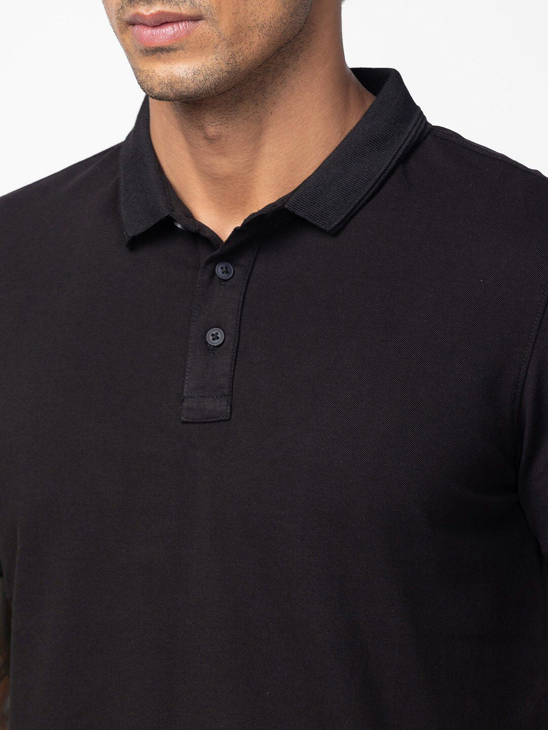SPYKAR Men Polo Collar Slim Fit Cotton T-shirt