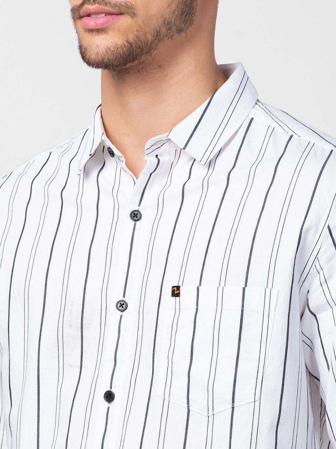 SPYKAR Men Slim Fit Striped Cotton Casual Shirt
