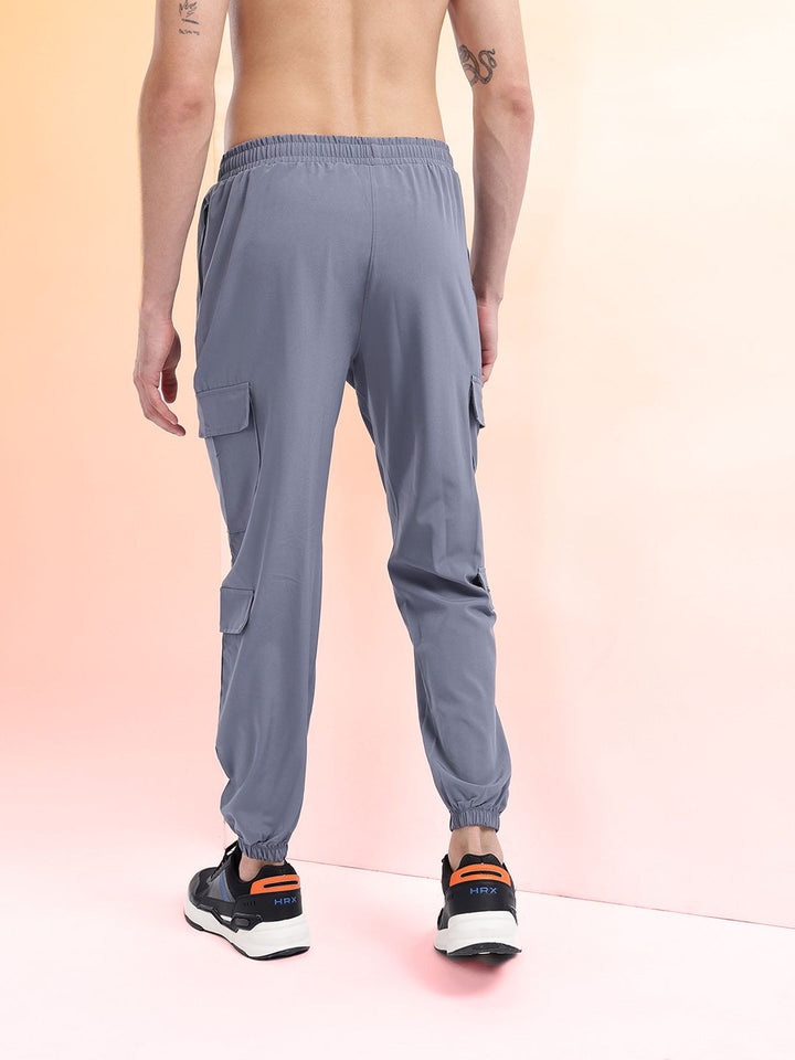 HRX by Hrithik Roshan Men Mid-Rise Rapid-Dry Cargo-Style Training Joggers
