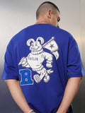 HIGHLANDER Men Graphic Printed Round Neck Drop-Shoulder Oversized T-shirt