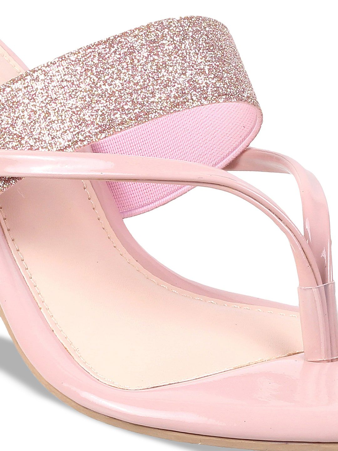 Metro Women Pink Embellished Kitten Heels