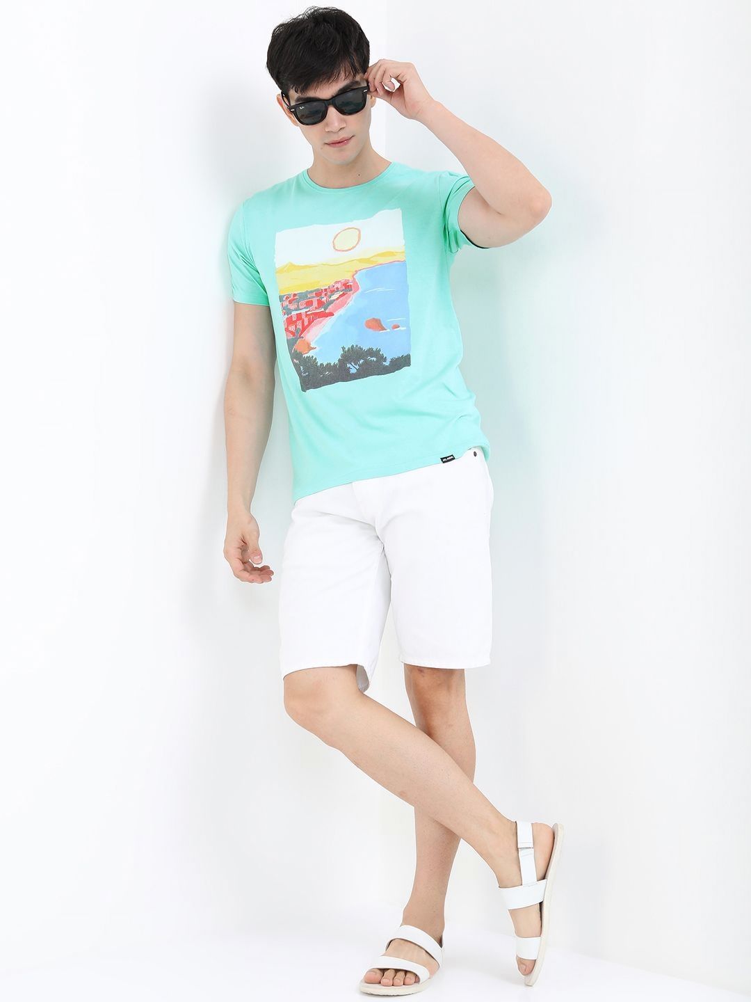 HIGHLANDER Men Printed Slim Fit T-shirt