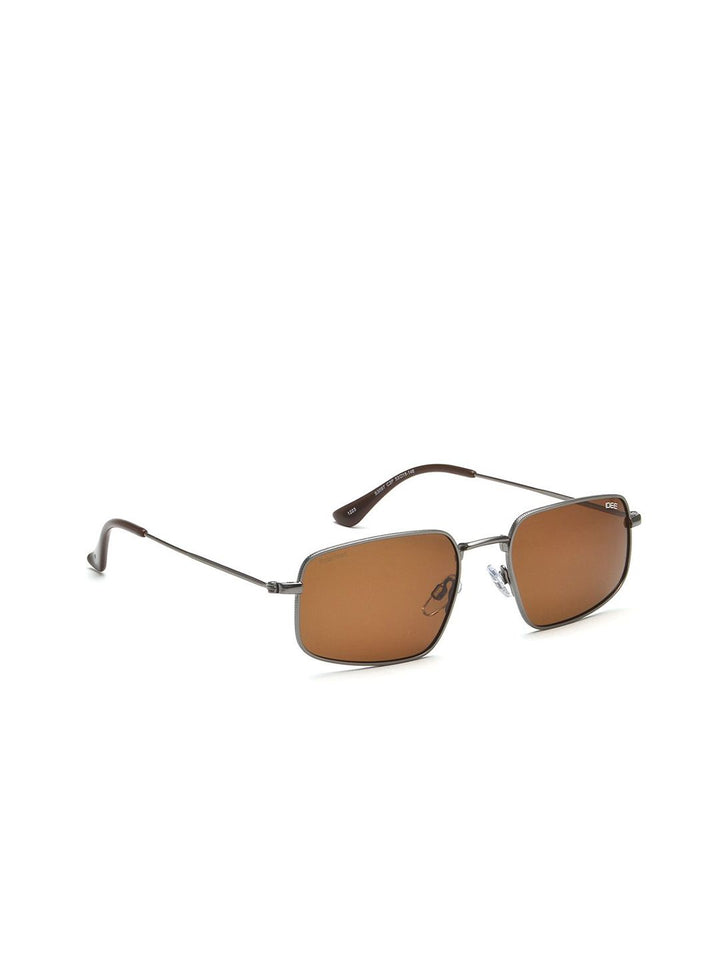 Idee Men Sectangle Sunglasses dengan lensa lensa terpolarisasi dan UV IDS3097C3PSG