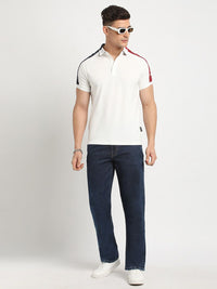THE BEAR HOUSE Polo Collar Raglan Sleeves Slim Fit T-shirt