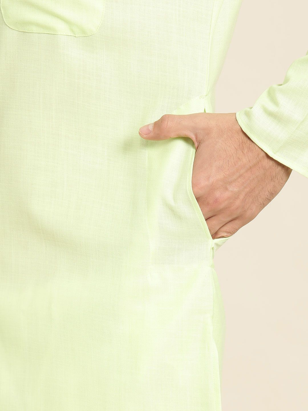 SOJANYA Mandarin Collar Straight Kurta