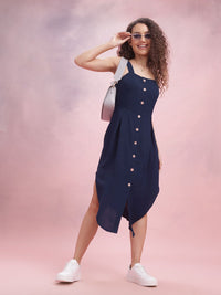 DressBerry Side Slit A-Line Midi Dress