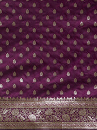 Mitera Ethnic Motifs Woven Design Zari Kanjeevaram Saree