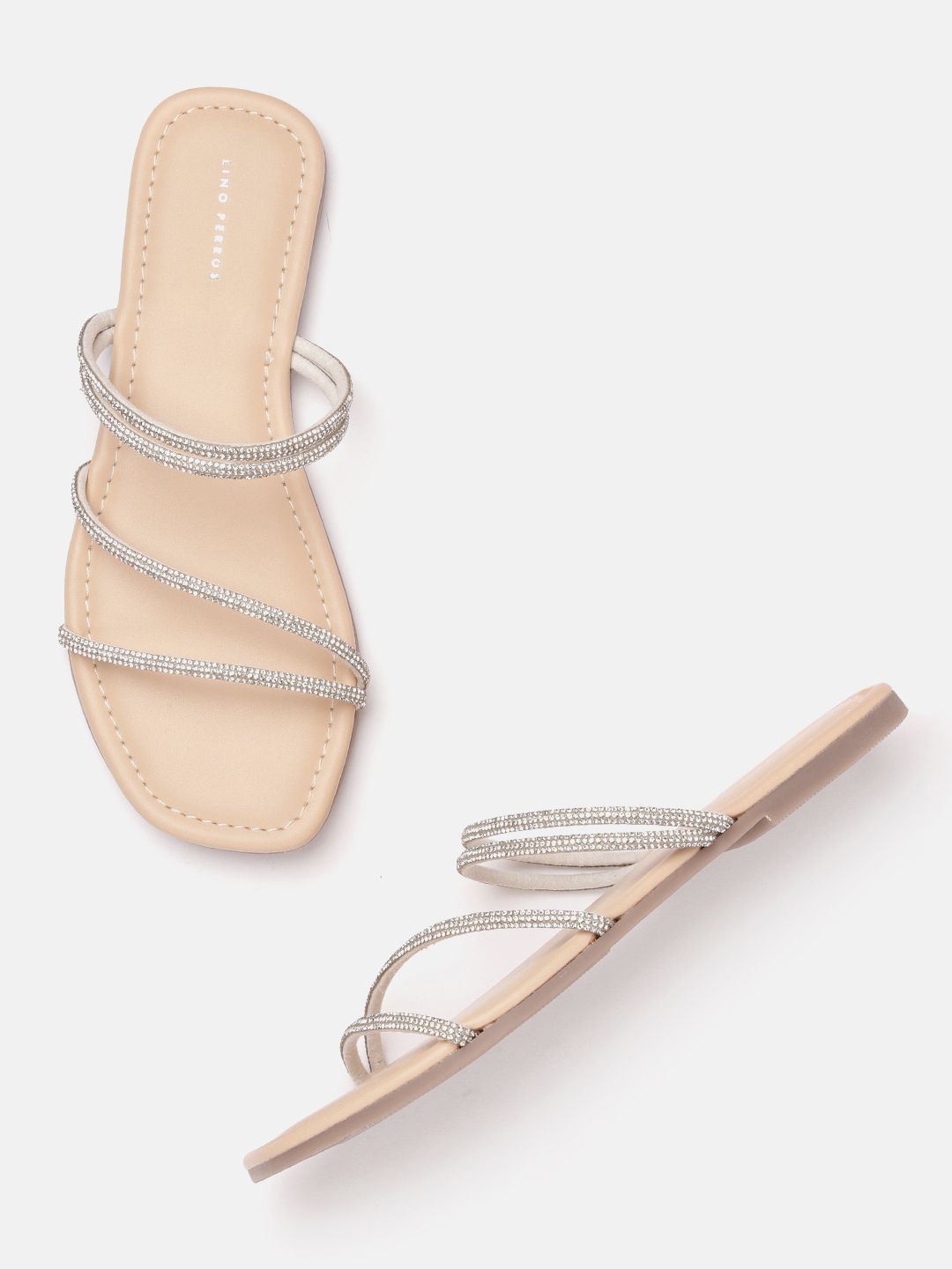 Lino Perros Women Embellished One Toe Flats
