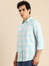 Being Human Slim Fit Checked Pure Cotton Casual Shirt