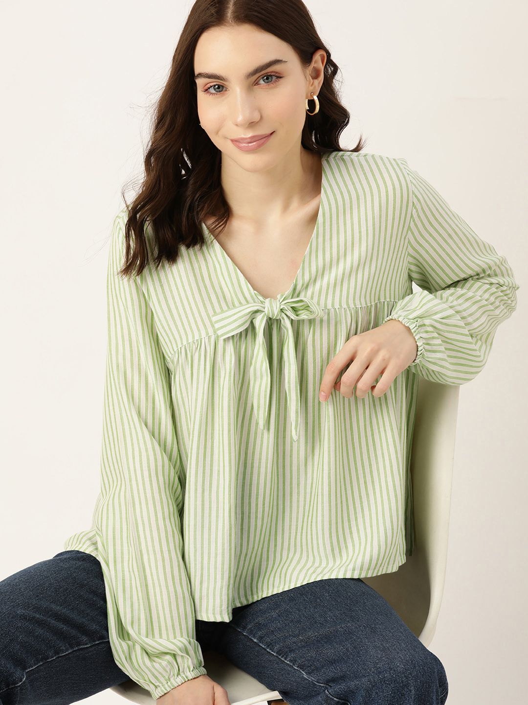 Dressberry berjalur leher tali leher